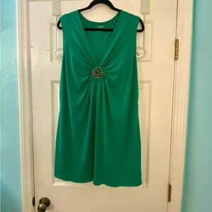 Lane Bryant Green MIDI Dress Size 18-20, Slightly Altered  - See Description